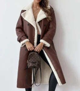 Plush Style Trench Coat