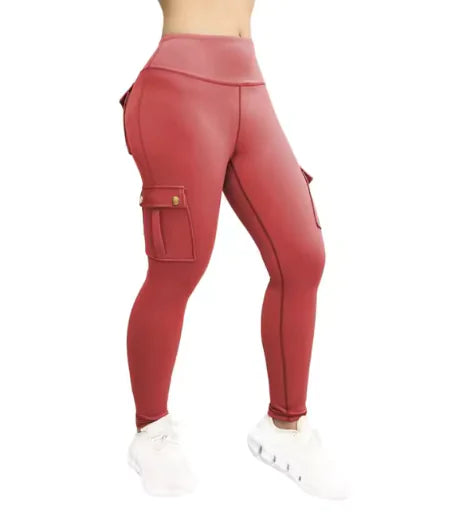 6. High Elastic Fitness Workwear Pants with Pockets for Women